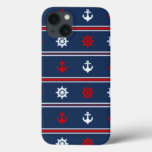 Rood wit en blauw autisch patroon Case-Mate iPhone case (Achterkant)