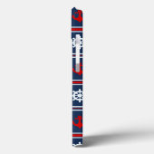 Rood wit en blauw autisch patroon Case-Mate iPhone case (Achterkant / Links)