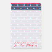 Rood wit en blauw autisch patroon | Jouw namen toe Post-it® Notes (Voorkant)