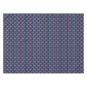 Rood wit en blauw autisch patroon tafelkleed (Voorkant (Horizontaal))