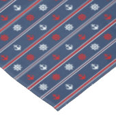 Rood wit en blauw autisch patroon tafelkleed (Gekanteld)
