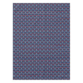 Rood wit en blauw autisch patroon tafelkleed (Voorkant)