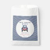 Rood wit en blauw Baby shower gunst Bedankzakje (Voorkant)