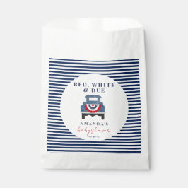 Rood wit en blauw Baby shower gunst Bedankzakje