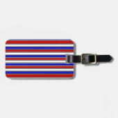 Rood, wit en blauw Bagagelabel (Voorkant horizontaal)