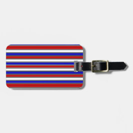 Rood, wit en blauw Bagagelabel