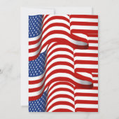 Rood Wit en Blauw BBQ Vuurwerk 4th van Juli Feest Kaart (Achterkant)