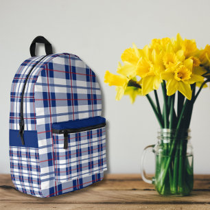 Rood, wit en blauw bedrukte rugzak