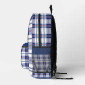 Rood, wit en blauw bedrukte rugzak (Rechts)