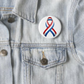 Rood, wit en blauw bewustzijn lint Button (In situ)