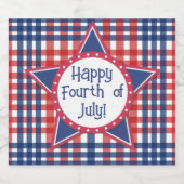 Rood, wit en blauw bier etiket (Enkel label)