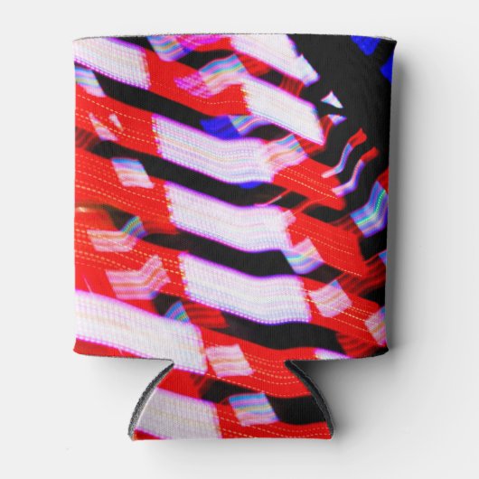 Rood wit en blauw blikjeskoeler (Voorkant)