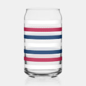 Rood, wit en blauw blikvorm glas (Links)