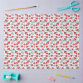 Rood, Wit en Blauw Bloemmotief Tissuepapier (Craft)
