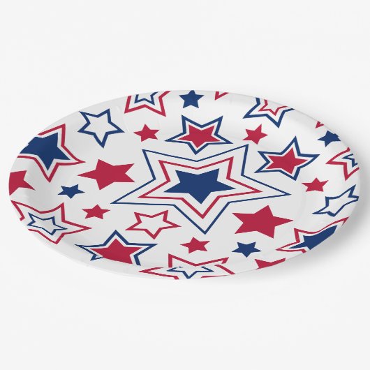 Rood wit en blauw Bord papier (Gekanteld)