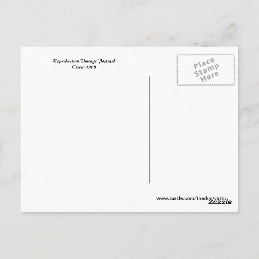 Rood, wit en blauw briefkaart (Achterkant)