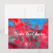 Rood wit en blauw briefkaart (Voorkant / Achterkant)