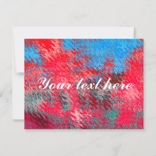 Rood wit en blauw briefkaart