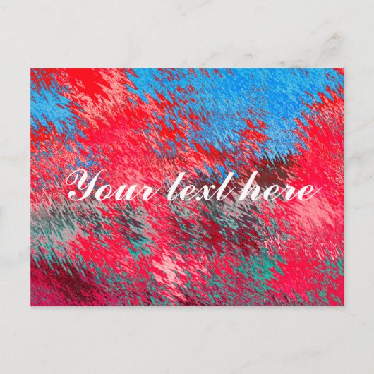 Rood wit en blauw briefkaart (Voorkant)