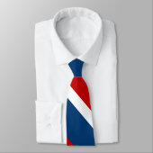 Rood wit en blauw Broad University Stripe Stropdas (Gebonden)