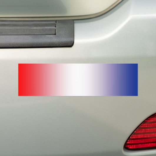 Rood, wit en blauw bumpersticker (Op auto)