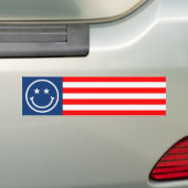 Rood, wit en blauw bumpersticker (Op auto)
