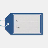 Rood, wit en blauw cadeaulabel (Achterkant Horizontaal)