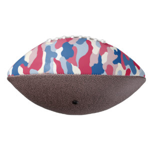 Rood wit en blauw Camouflage American Football