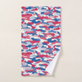 Rood wit en blauw Camouflage Bad Handdoek (Handdoek)
