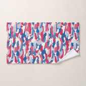 Rood wit en blauw Camouflage Bad Handdoek (Handdoek)