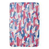 Rood wit en blauw Camouflage Badmat (Voorkant Verticaal)
