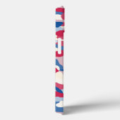 Rood wit en blauw Camouflage Case-Mate iPhone Case (Achterkant / Rechts)