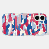 Rood wit en blauw Camouflage Case-Mate iPhone Case (Achterkant (horizontaal))