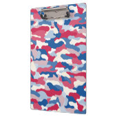 Rood wit en blauw Camouflage Klembord (Links)
