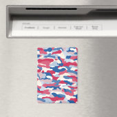 Rood wit en blauw Camouflage Magneet (Insitu (Vaatwasser))