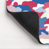 Rood wit en blauw Camouflage Muismat (Hoek)