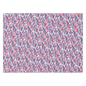 Rood, wit en blauw camouflage patriottisch tafelkleed (Voorkant (Horizontaal))