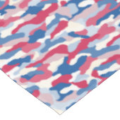 Rood, wit en blauw camouflage patriottisch tafelkleed (Gekanteld)