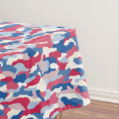 Rood, wit en blauw camouflage patriottisch tafelkleed (Voorbeeld)
