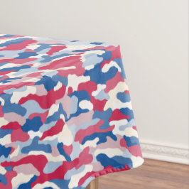 Rood, wit en blauw camouflage patriottisch tafelkleed