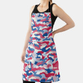 Rood wit en blauw Camouflage Schort (Insitu)