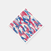 Rood wit en blauw Camouflage Servet (Hoek)