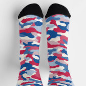 Rood wit en blauw Camouflage Sokken (Top)