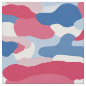 Rood wit en blauw Camouflage Stof (Close Up)