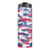 Rood wit en blauw Camouflage Thermosbeker (Voorkant)
