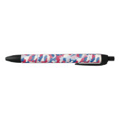 Rood wit en blauw Camouflage Zwarte Inkt Pen (Bodem)