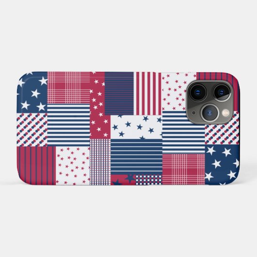 Rood, wit en blauw Case-Mate iPhone case (Achterkant (horizontaal))