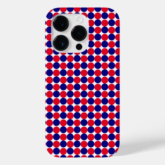 Rood, wit en blauw Case-Mate iPhone case (Achterkant)