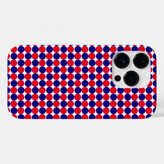 Rood, wit en blauw Case-Mate iPhone case (Achterkant (horizontaal))