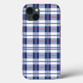 Rood, wit en blauw Case-Mate iPhone case (Achterkant)